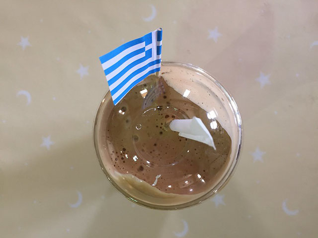 Кофе фраппе по-гречески