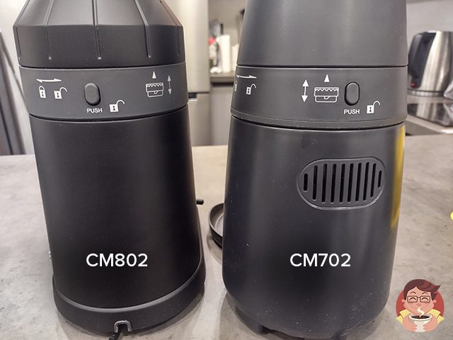 Кофемолки Graef CM 702 и 802: вид сзади