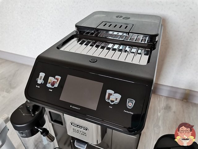 Панель управления кофемашины Delonghi ECAM 450.86.T Eletta Explore