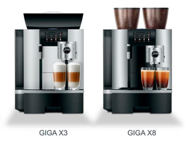 Кофемашины JURA Giga X8 и Giga X3