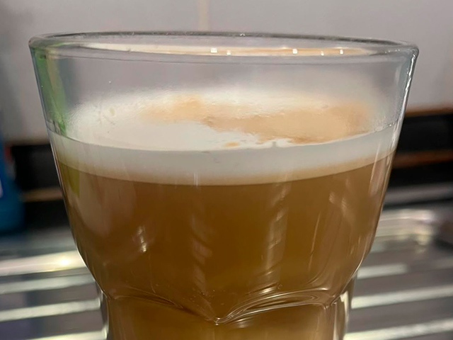 Молочная пена скорее жидкая