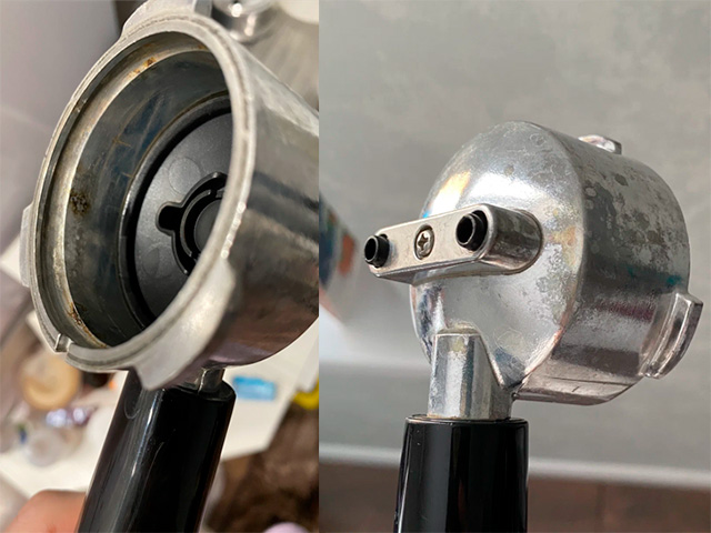 Возможный брак холдера кофеварки Tuvio TCM10EA