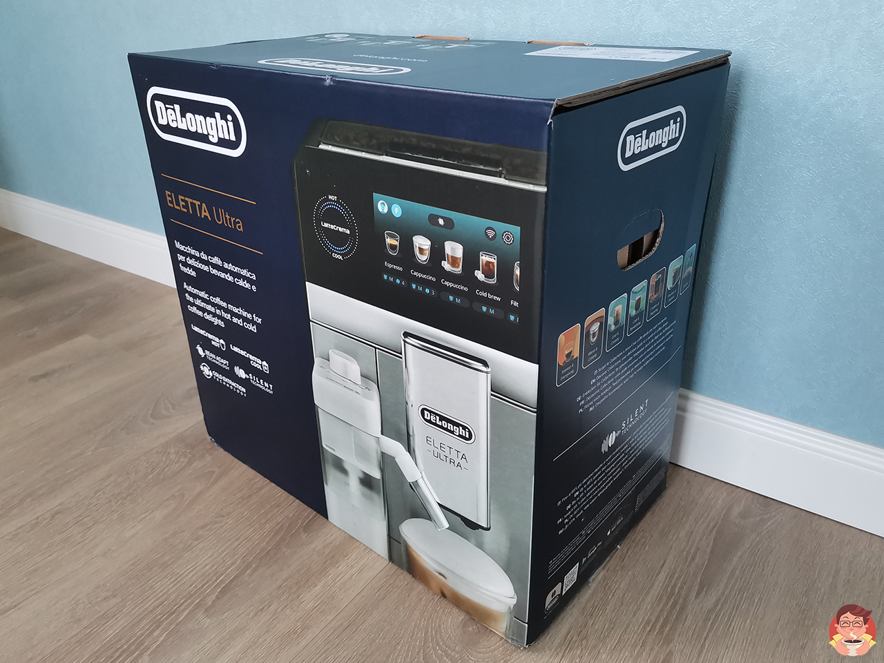 Распаковка кофемашины Delonghi Eletta Ultra ECAM 470.85.MB для тестирования