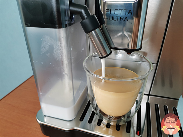 Приготовление капучино на Eletta Ultra и высота чашек
